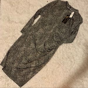 NWT metalic Christian Siriano dress